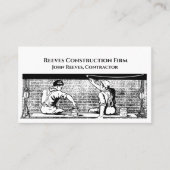 Construction Contractor Architect Business Card 名刺 (正面)