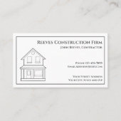 Construction Contractor Architect Business Card 名刺 (正面)
