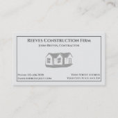Construction Contractor Architect Business Card 名刺 (正面)