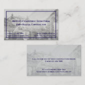 Construction Contractor Architect Business Card 名刺 (正面/裏面)