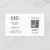 Construction Contractor Heavy Equipment Operator 名刺 (裏面)