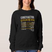 Construction Contractor Hourly Rate   スウェットシャツ (正面)