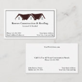 Construction Contrator Roofer Business Card 名刺 (正面/裏面)