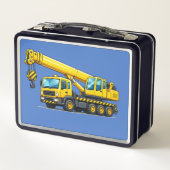Construction Crane Truck Kids メタルランチボックス (裏面)