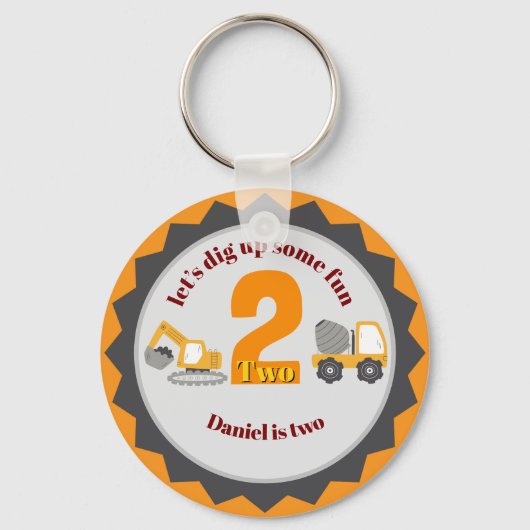 Construction Dump Truck キーホルダー (正面)