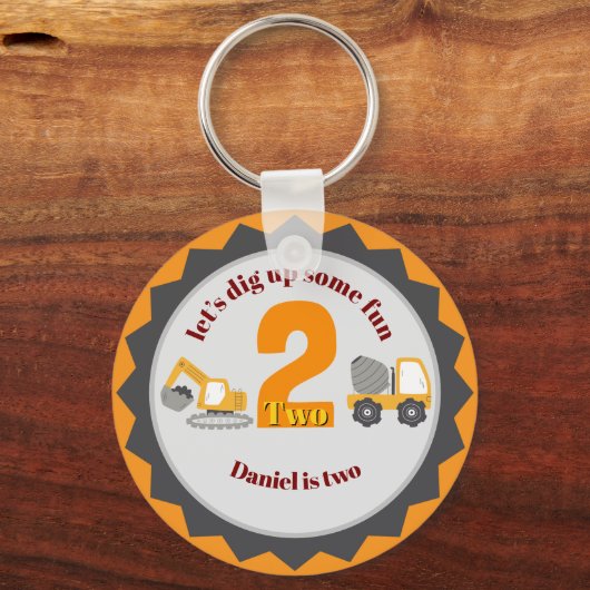 Construction Dump Truck キーホルダー (正面)