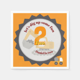 Construction Dump Truck スタンダードカクテルナプキン