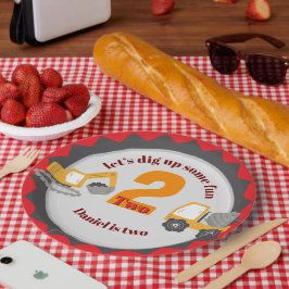 Construction Dump Truck ペーパープレート