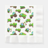 Construction Dump Truck 縁ありランチョンナプキン (正面)