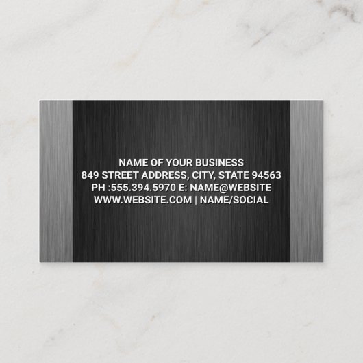 Construction Dump Truck | Builders 名刺 (裏面)