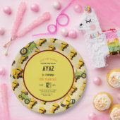 Construction Dump Truck Party Boy Birthday  ペーパープレート (パーティー)