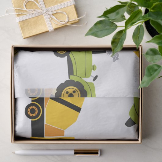 Construction Dump Truck Party Boy Birthday  薄葉紙 (ギフト)