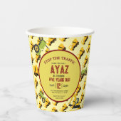 Construction Dump Truck Party Boy Birthday  Paper 紙コップ (正面)