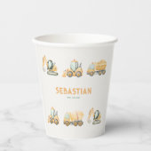 Construction Dump Truck Party Paper Cup 紙コップ (正面)