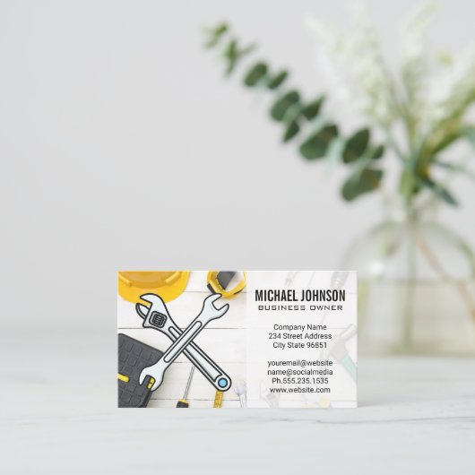 Construction Equipment | Home Repair Hand Tools 名刺 (スタンド正面)