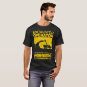 construction equipment men kids heavy equipment op tシャツ (正面フル)