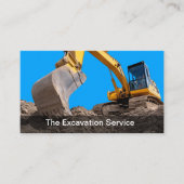 Construction Excavating Services 名刺 (正面)