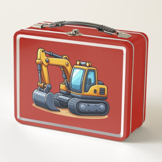 Construction/Excavator  メタルランチボックス (正面)