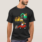 Construction Excavator Taco Mexican Crane Cinco De Tシャツ (正面)