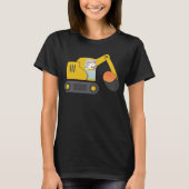 Construction Excavator Truck Toy Kids easter bunny Tシャツ (正面)
