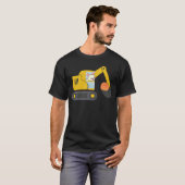 Construction Excavator Truck Toy Kids easter bunny Tシャツ (正面フル)