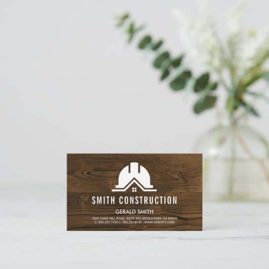 Construction | General Contractor | Builder 名刺 (スタンド正面)