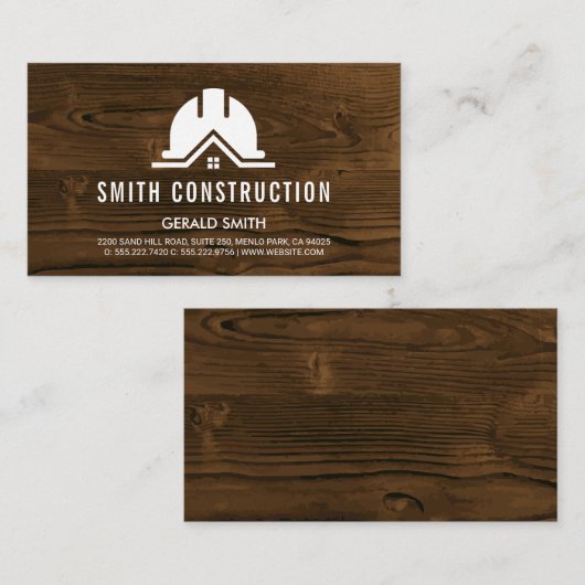 Construction | General Contractor | Builder 名刺 (正面/裏面)