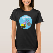 Construction Girl Excavator Truck Building Site Tシャツ (正面)