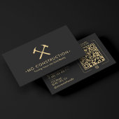 Construction Hammer General Contractor Black 名刺