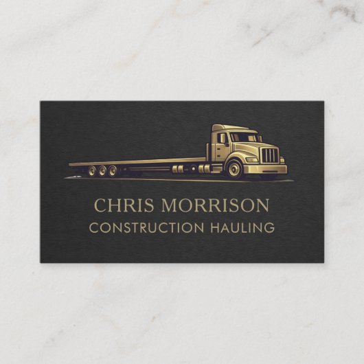 Construction Hauling Services Professional 名刺 (正面)