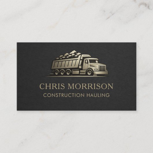 Construction Hauling Services Professional 名刺 (正面)