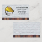 Construction Helmet | Bricks | Builders 名刺 (正面/裏面)