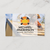 Construction Helmet | Hammer Wrench | Contractor 名刺 (正面)