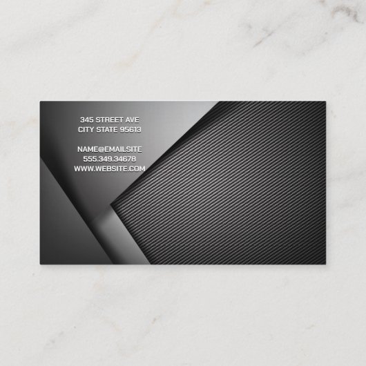 Construction Home Hammer Logo 名刺 (裏面)