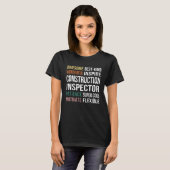 Construction Inspector  Appreciation Tシャツ (正面フル)
