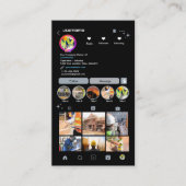 Construction Instagram ダスティブルー QRコード 名刺 (正面)