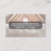 Construction Insulation Business Cards Modern  名刺 (正面)