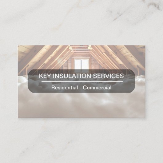 Construction Insulation Business Cards Modern  名刺 (正面)