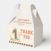 Construction Kids 1st Birthday Party フェイバーボックス (裏面サイド)