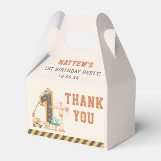 Construction Kids 1st Birthday Party フェイバーボックス