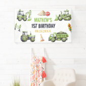 Construction Kids 1st Birthday Party 横断幕 (インサイチュ)