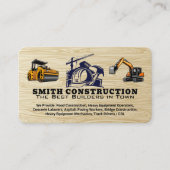 Construction Logo | Engineer | Blue Collar 名刺 (正面)