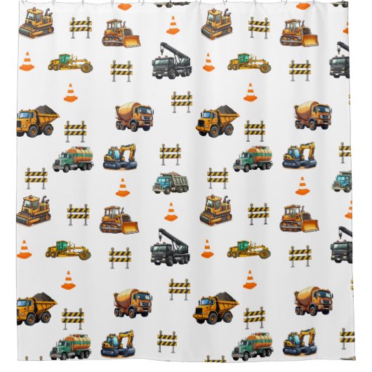 Construction machinery  シャワーカーテン (正面)