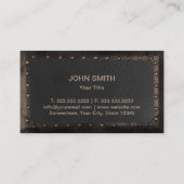 Construction Monogram Vintage Leather & Metal 名刺 (裏面)