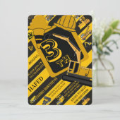 Construction party signs bundle, Editable truck  招待状 (スタンド正面)