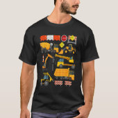 Construction Payloader Tractor Dumptuck Constructi Tシャツ (正面)