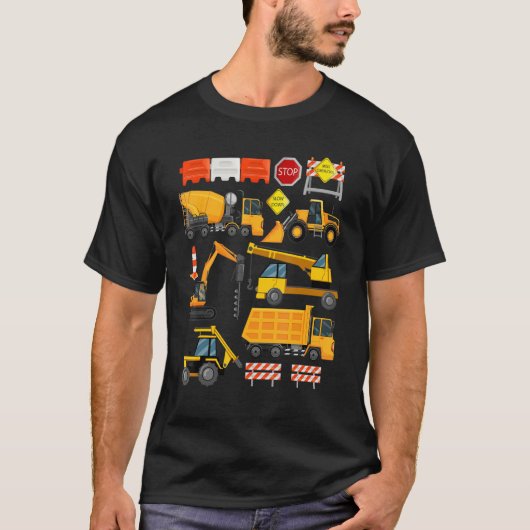 Construction Payloader Tractor Dumptuck Constructi Tシャツ (正面)