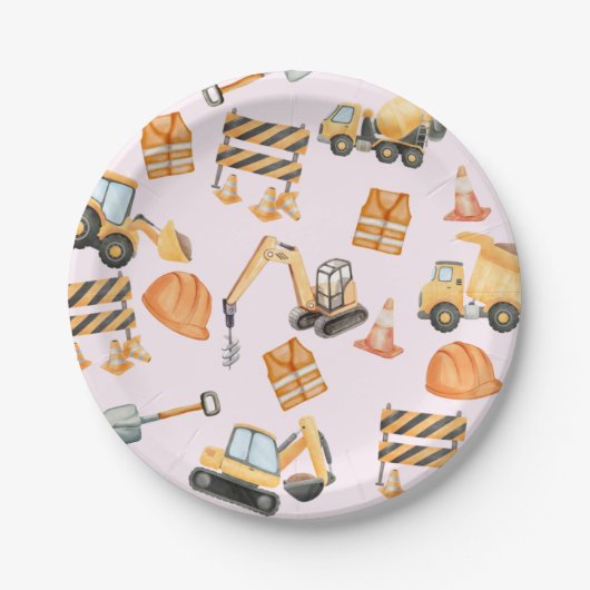 Construction Plates ペーパープレート (正面)