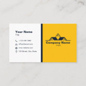 Construction Real Estate Modern Simple Minimalist 名刺 (裏面)