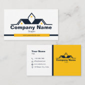 Construction Real Estate Modern Simple Minimalist 名刺 (正面/裏面)